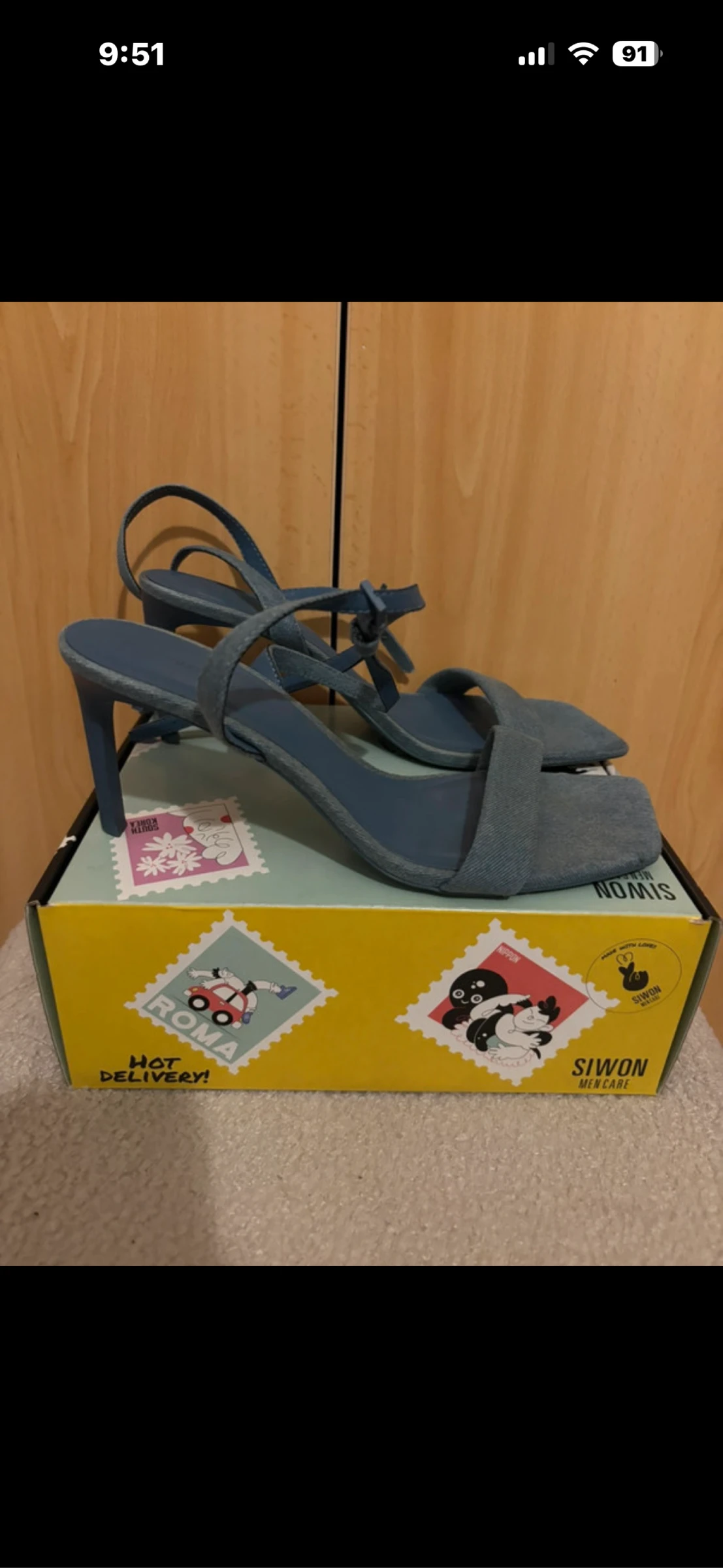 Sandálias Stradivarius Denim – photo 3
